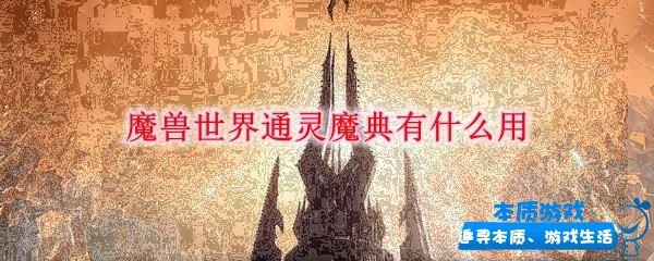 魔獸世界通靈魔典有什么用